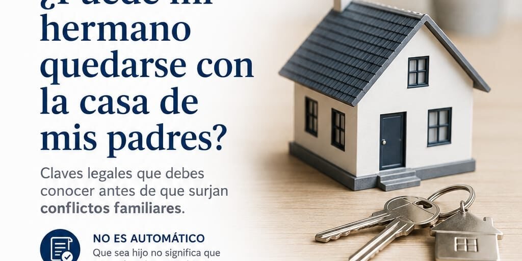 Herencias entre hermanos: quién tiene derecho a la vivienda y qué opciones existen si uno quiere quedarse con ella.